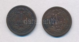 1868KB 1kr Cu 'Angyalos Cimer' (2x) T:2-,3
Adamo M4.1 - Ohne Zuordnung