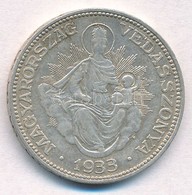 1933. 2P Ag 'Madonna' T:2,2- 
Adamo P7 - Ohne Zuordnung