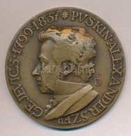 Ispanki Jozsef (1906-1992) DN 'Puskin / 'Tudod Mi Ad Nekuenk Er?t? A Nep Hite...'' Br Emlekerem (68mm) T:2 - Ohne Zuordnung