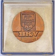 ~1970. 'BKV' Ketoldalas Br Plakett, Eredeti Tokban (100mm) T:2 - Unclassified