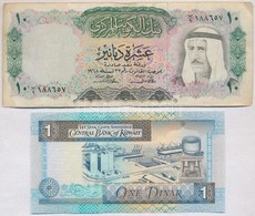 Kuvait 1968. 10D + 1994. 1D T:III,I-
Kuwait 1968. 10 Dinars + 1994. 1 Dinar C:F,AU
Krause 10,25 - Unclassified