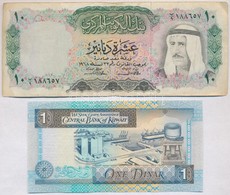 Kuvait 1968. 10D + 1994. 1D T:III,I-
Kuwait 1968. 10 Dinars + 1994. 1 Dinar C:F,AU
Krause 10,25 - Ohne Zuordnung