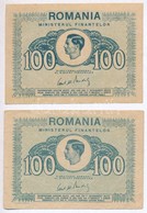 Romania 1945. 100L (2x) T:II,III
Romania 1945. 100 Lei (2x) C:XF,F
Krause 78 - Unclassified