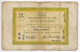 Straits Settlements 1917-1920. 10c T:III-,IV
Straits Settlements 1917-1920. 10 Cents C:VG,G - Unclassified