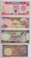 4db Klf Kuelfoeldi Bankjegy Arab Orszagokbol, Koezte Bahrein, Egyesuelt Arab Emirsegek, Szaud-Arabia, Sziria T:III
4pcs  - Unclassified