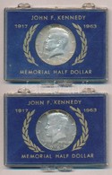 Amerikai Egyesuelt Allamok 1966-1968D 1/2$ Ag 'Kennedy' (2xklf) Mindkett? Plasztik Tokban T:1-
USA 1966-1968D 1/2 Dollar - Unclassified