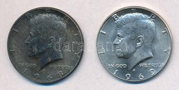 Amerikai Egyesuelt Allamok 1968D-1969D. 1/2$ Ag 'Kennedy' (2x) T:2,1- Patina
USA 1968D-1969D. 1/2 Dollar Ag 'Kennedy' (2 - Ohne Zuordnung