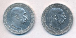 Ausztria 1913-1914. 1K Ag 'Ferenc Jozsef' (2x) T:1-,2 Kis Ph.
Austria 1913-1914. 1 Corona 'Franz Joseph' (2x)  C:AU,XF S - Non Classificati