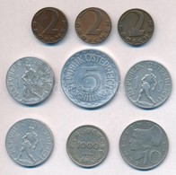 Ausztria 1924-1974. 9db-os Vegyes Fempenz Tetel, Koezte 1952. 5Sch Al T:2,2-
Austria 1924-1974. 9pcs Of Various Coins, I - Sin Clasificación