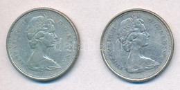 Kanada 1968. 25c Ag 'II. Erzsebet' (2x) T:2,2-
Canada 1968. 25 Cents Ag 'Elizabeth II' (2x) C:XF,VF - Zonder Classificatie
