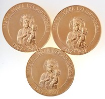 Lengyelorszag 1982. 'Matka Boska Czestochowa (Czestochowa-i Sz?z Maria)' Aranyozott Fem Emlekerem (3xklf) (40mm) T:1-,2
 - Ohne Zuordnung