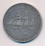 Nemetorszag / Weimari Koeztarsasag 1932. 'Niobe Hajo Elsuellyedesenek Emlekere' Jelzett Ag Emlekerem (21,85g/0.900/36mm) - Unclassified