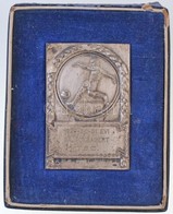 ~1931. '1929-30-31 Evi Bajnoksagert T.S.C.' Jelzett Ag Dijerem 'Arkanzas' Disztokban (68,79g/0.800/40x60mm) T:2 Patina,t - Unclassified