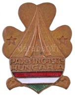 1939. 'Pax Ting 1939 Hungaria', A Magyar Cserkeszlany Szoevetseg Zomancozott Br Jelvenye T:1-,2 - Non Classificati