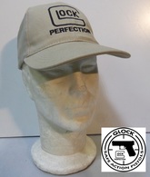 Casquette GLOCK PERFECTION Beige ( 17 19 26 18 30 AUSTRIA GUN ARME PISTOLET ) - Armes Neutralisées