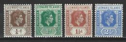 Leeward Islands SG 95a, 96, 101, 105a, Mi 87, 88, 92, 96 * MH - Leeward  Islands