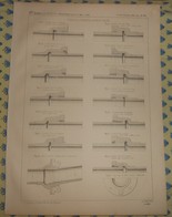 Plan De Tuyaux De Conduite à Joints Percés. 1866 - Travaux Publics