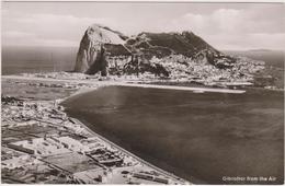 Vue Aérienne De Gibraltar,gibraltar From The Air,conquise à L'espagne  En 1704,aerial View Of Rock,carte Photo - Gibraltar