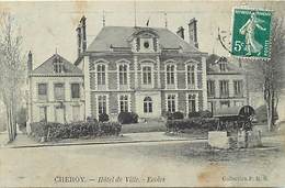 -dpts Div.- Ref-YY276- Yonne - Cheroy - Hotel De Ville - Ecole - Ecoles - - Cheroy