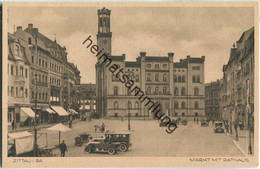 Zittau - Markt Mit Rathaus 30er Jahre - Zittau