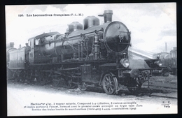 LOCOMOTIVE DU PLM UNE 230 - Gares - Avec Trains