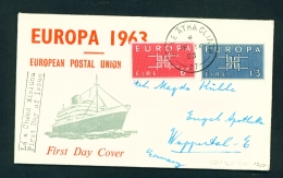 IRELAND  -  1963  Europa  FDC - FDC