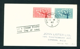 IRELAND  -  1962  Europa  FDC - FDC