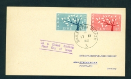 IRELAND  -  1962  Europa  FDC  (on Card) - FDC