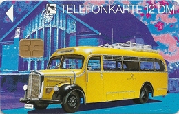 Germany - Historische Postautos 4 - Kraftomnibus (1951) - E 12-09.93 - 50.000ex, Used - E-Series : Edition - D. Postreklame