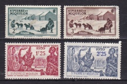 St Pierre Et Mqn N°167*,168*,189*,190* - Unused Stamps