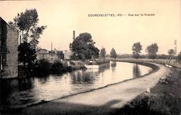 Courchelettes 1921 - Vue Sur La Scarpe (animée, Batellerie, Péniche, Edit Simon) - Houseboats