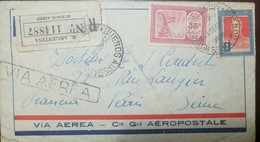 O) 1933 ARGENTINA, AIRMAIL, CONDOR ON MOUNTAIN CRAG SCOTT AP4 35 C. SOBRETASA, SAN MARTIN A105  1 PESO, REGISTERED FROM - Cartas & Documentos