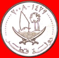 √ SHIP: QATAR ★ 50 DIRHAMS 1429-2008 MINT LUSTER! LOW START ★ NO RESERVE! - Qatar