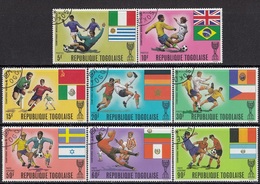TOGO 792-799,used,football - Used Stamps