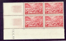 ANDORRE FRANCAIS - YT 134- CD De 4 TP ** -  Du 13/06/1951 - Posta Aerea