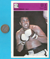 MUHAMMAD ALI - CASSIUS CLAY ... Yugoslavian Vintage Boxing Card Svijet Sporta * LARGE SIZE * Usa - Trading-Karten