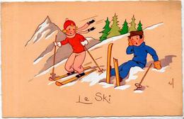 Delcampe - CPA Ski Sport D'hiver Illustrateur Non Circulé GIL - Wintersport