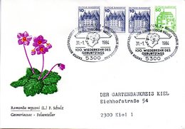 BRD Privatganzsachenumschlag PU113 B1/004 ZF "Ramona Myconi (L)", SSt 31.1.84 BONN 1 - Enveloppes Privées - Oblitérées