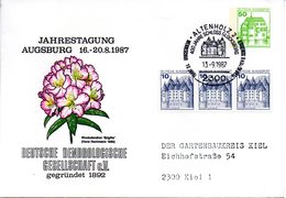 BRD Privatganzsachenumschlag PU113 D2/005 "Jahrestagung DEUTSCHE DENDROLOGISCHE GESELLSCHAFT" SSt 13.9.1987 ALTENHOLZ 2 - Private Covers - Used