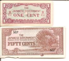 THE JAPANESE GOVERNMENT  ONE CENT Et FIFTY CENTS - Japan