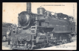 LES LOCOMOTIVES FRANCAISES NORD   LA GARE - Stations With Trains