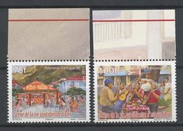 POLYNESIE 2013 N° 1013/1014 ** Neufs MNH Superbes Scènes De La Vie Quotidienne Peintures Tableaux Musique Music - Unused Stamps