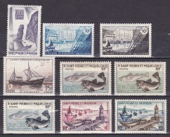 St Pierre Et Mqn N°326*,348*,349*,352*,353*,354*,355*,356*,357* - Unused Stamps