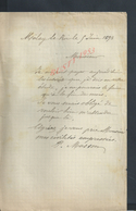 LETTRE DE 1898 DE MALAY LE ROI OU MALAY LE PETIT : - Manuscripts