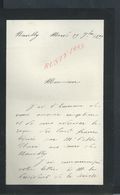 LETTRE DE 1899 ECRITE DE NEUILLY : - Manuscripts