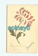 TIMBRES COLLES - COLLAGE De TIMBRE - FLEURS - CHRYSANTHEME - Timbres (représentations)