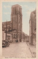 ESSOYES - LA RUE DE LA REPUBLIQUE - BELLE CARTE - SEPIA - PEU COURANTE - PETITE ANIMATION - VEHICULE AUTOMOBILE - - Essoyes