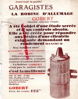 75- PARIS- GARAGISTES LA BOBINE D' ALLUMAGE GOBERT-ADAPTABLE SUR MATHIS- AUTO AUTOMOBILE-GARAGE - Automovilismo