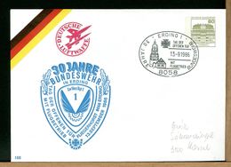 DEUTSCHE - BUNDESWEHR - 1986  ERDING - MIT FLUGBETRIEB - Enveloppes Privées - Neuves