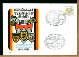DEUTSCHE - FRANKISCHER SCHILD - 1986 VEITSHOCHHEIM - Enveloppes Privées - Neuves